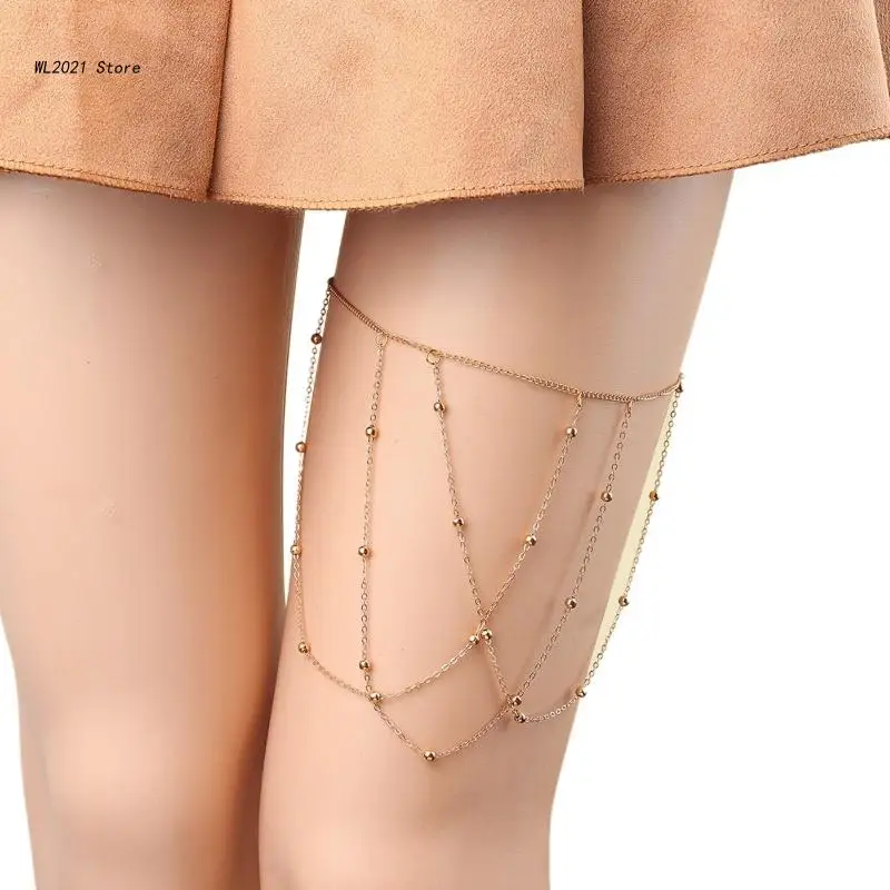 

Женская Блестящая подвесная цепочка с бисером, Женская цепочка для вечеринки в готическом стиле