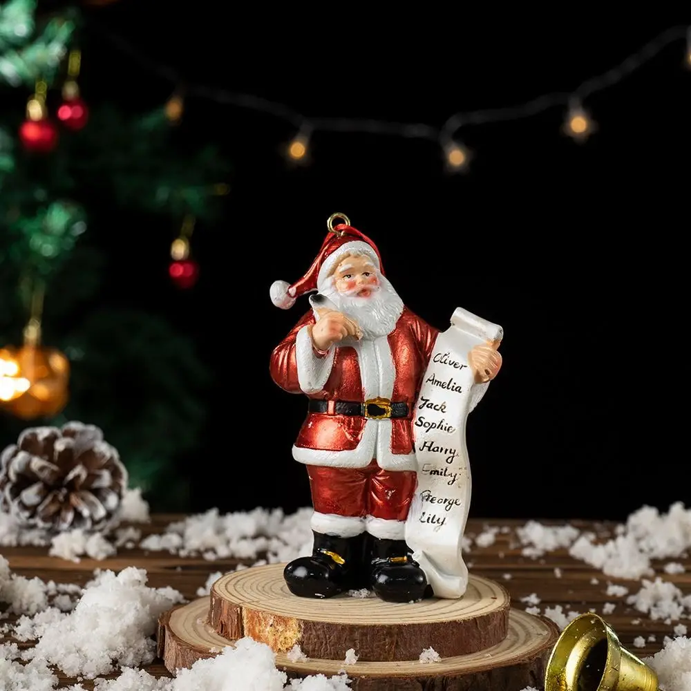 Симпатичная статуя Санта-Клауса Wishlist из смолы мультяшная Рождественская елка