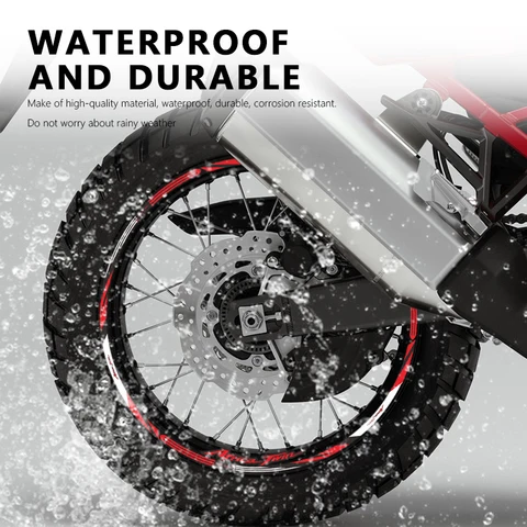Мотоциклетная наклейка на колесо, водонепроницаемая Наклейка для Honda Africa Twin 1100 аксессуары CRF 1100 CRF1100 приключения, 21 дюйм, обод, наклейки
