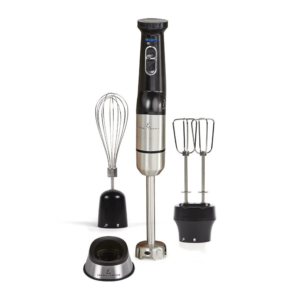 

Emeril Lagasse™ Blender & Beyond Plus™ Cordless Rechargeable Immersion Blender with Variable Speed, Double Beater