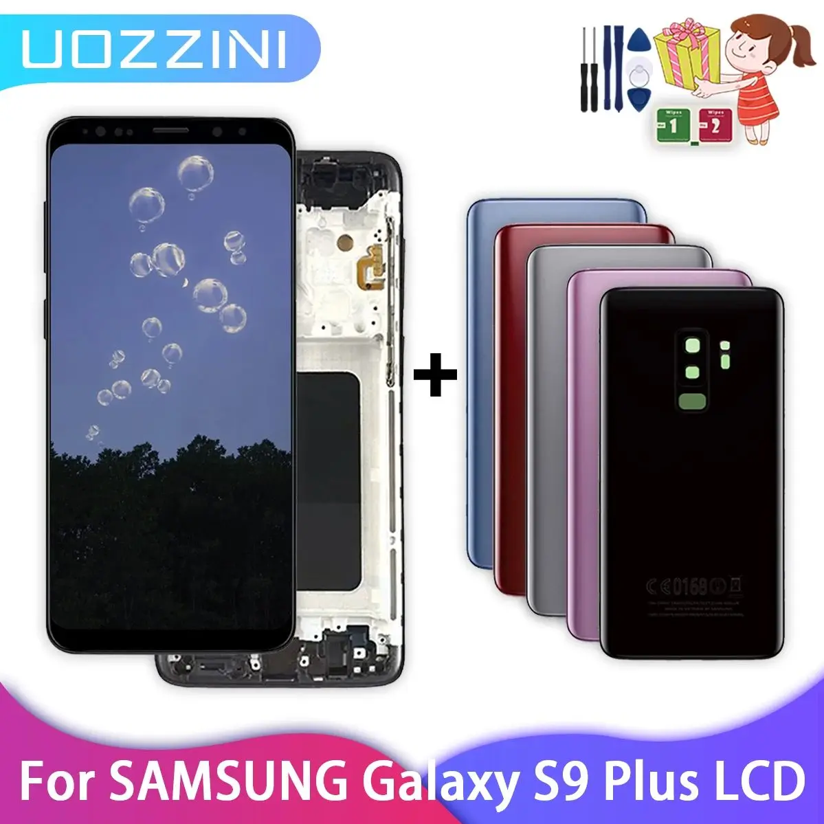 Samsung Galaxy S9 Plus G965f/g965fn Tft Жк-экран С Емкостным Сенсорным Дигитайзером Разрешение