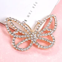 13x45mm crystal butterfly hair accessories brooch parts jewelry charms bag patches phone stickers vintage crafts handmade tools