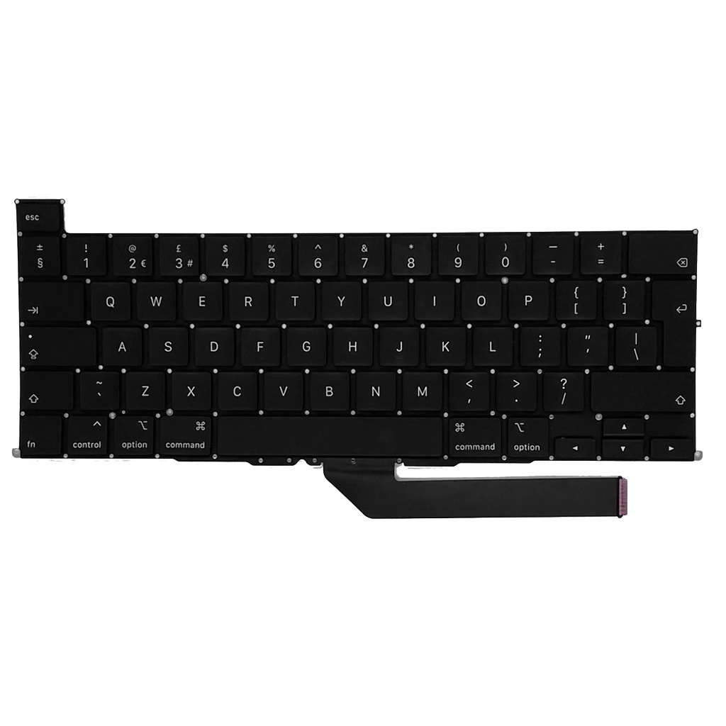 

Laptop Built-In Keyboard for MacBook Pro A2141 16 Inch 2019 Laptop Replacement Keyboard (UK Layout)