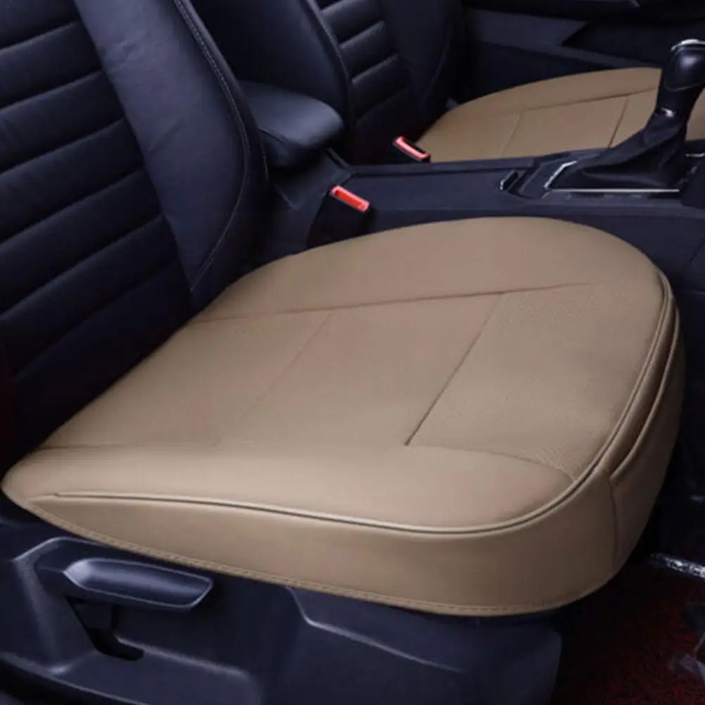 

Pu Leather Car Front Cover Breathable Pad Mat Cushion Chair Auto Anti Seasons Universal Four Mat Slip Full Surround M0v4