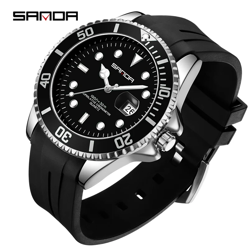 

SANDA Top Brand Luxury Fashion Men's Watches 30M Luminous Waterproof Quartz Wristwatch For Male Clock Calendar Relogio Masculino