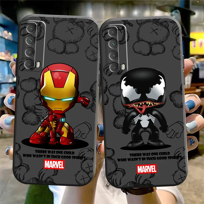 

Чехол для телефона с героями мультфильмов Marvel, Человек-паук для Huawei P Smart Z 2019 2021 P20 P20 Lite Pro P30 Lite Pro P40 P40 Lite, цвет черный