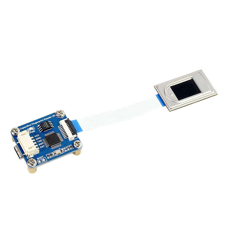 

Waveshare Capacitive Fingerprint Module Fingerprint Recognition UART Serial Port/USB Dual Communication Semiconductor Sensor
