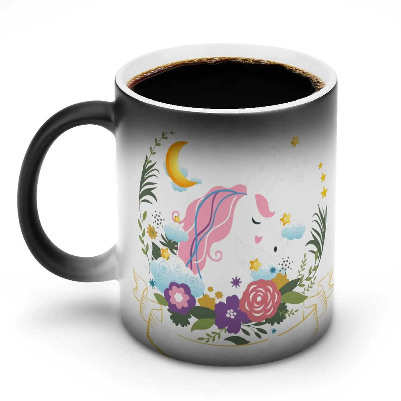 

Кружка с единорогом, забавная рубашка с единорогом, Классическая меняющая цвет, оптовая продажа, кружка, современные фарфоровые чайные чашки