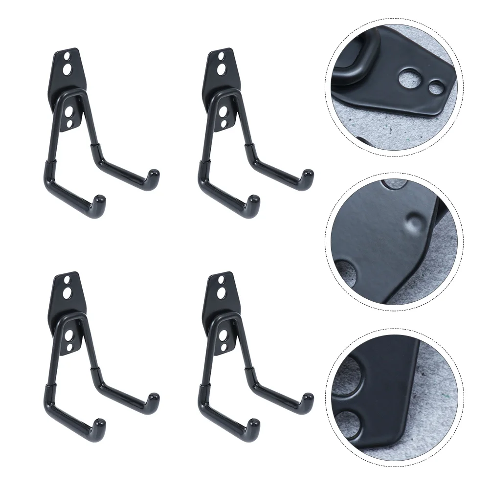 

4 Pcs Bike Balcony Storage Hook Hanging Hooks Steel Metal Wall Warehouse Iron Garage Clothes Hanger