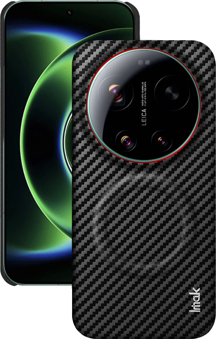 Фото Магнитный чехол для Xiaomi 17 Ultra от Leica 5G с защитой камеры из углеродного волокна и приподнятыми краями CA0024 №2