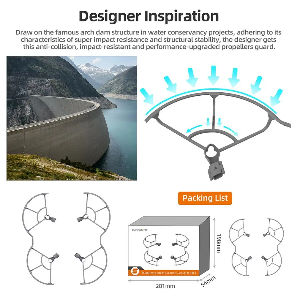 

Propeller Guard For Dji Air 3 Quick Release Props Wing Fan Cover Propeller Guard Landing Gear Air 3 Protector Accesso J2J9