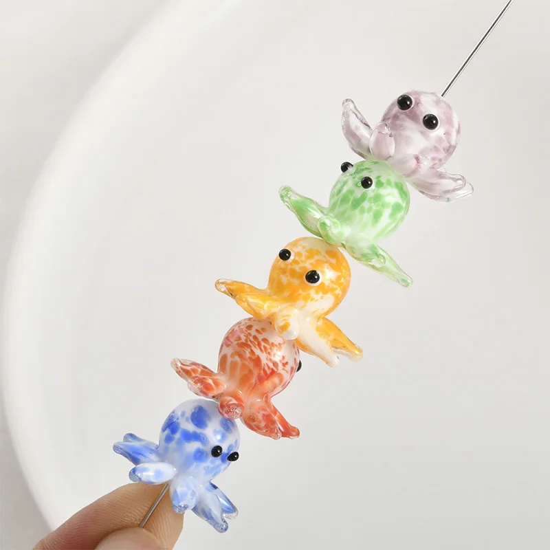 Бусины-осьминоги для изготовления украшений 2 шт