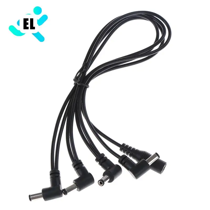 

4 Way Guitar Effects Pedal Power Supply Cable Splitter Line Adapter For Electric Guitar Power Cord, LED Light Wire