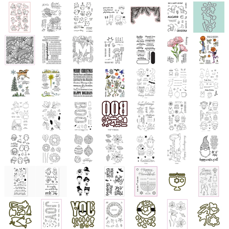 

0,98 долларов США прозрачные штампы и штампы 2022 Новинка для скрапбукинга открыток творчества 5