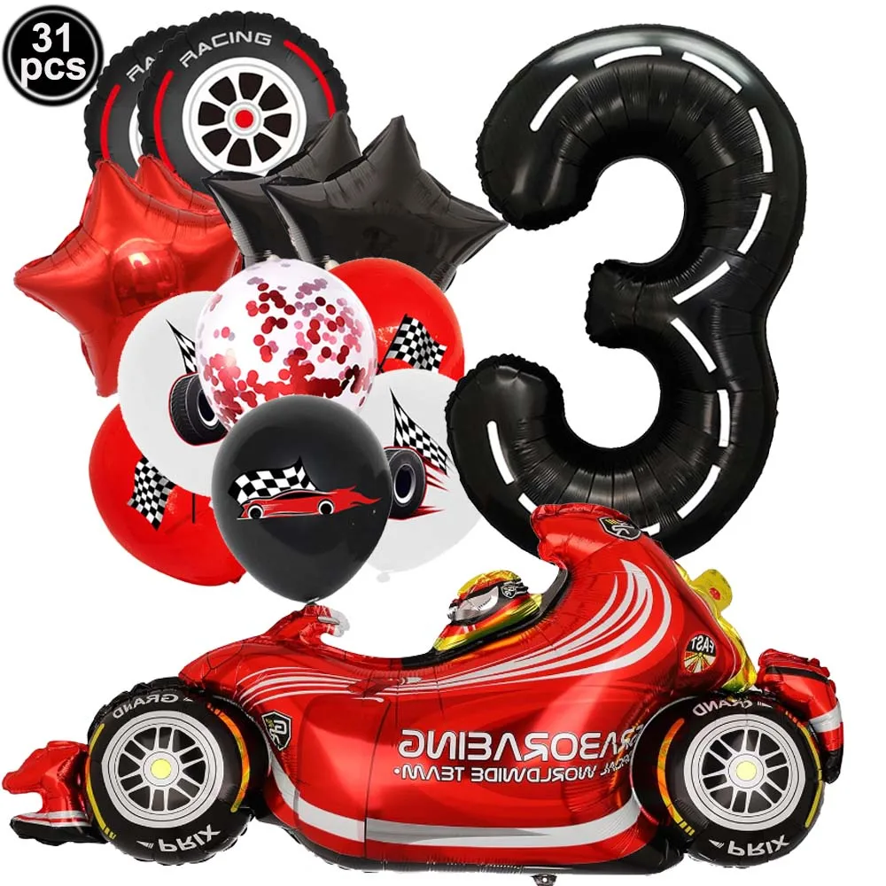 

Набор воздушных шаров для дня рождения "Гоночный автомобиль", PartiesTour