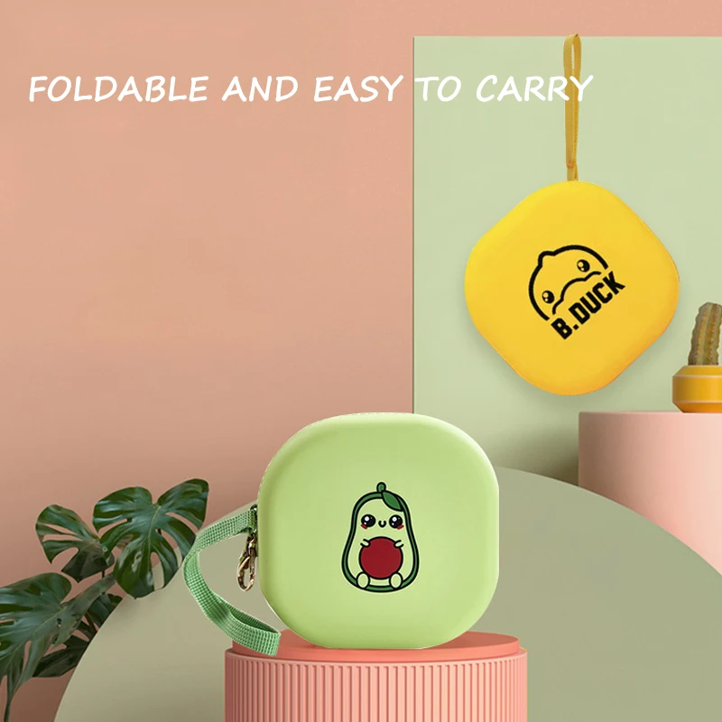 Сопутствующая чаша для домашних животных уличная силиконовая складная