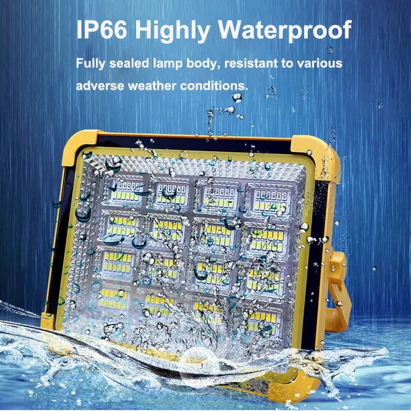 Портативный фонарь на солнечной батарее 2000 Вт