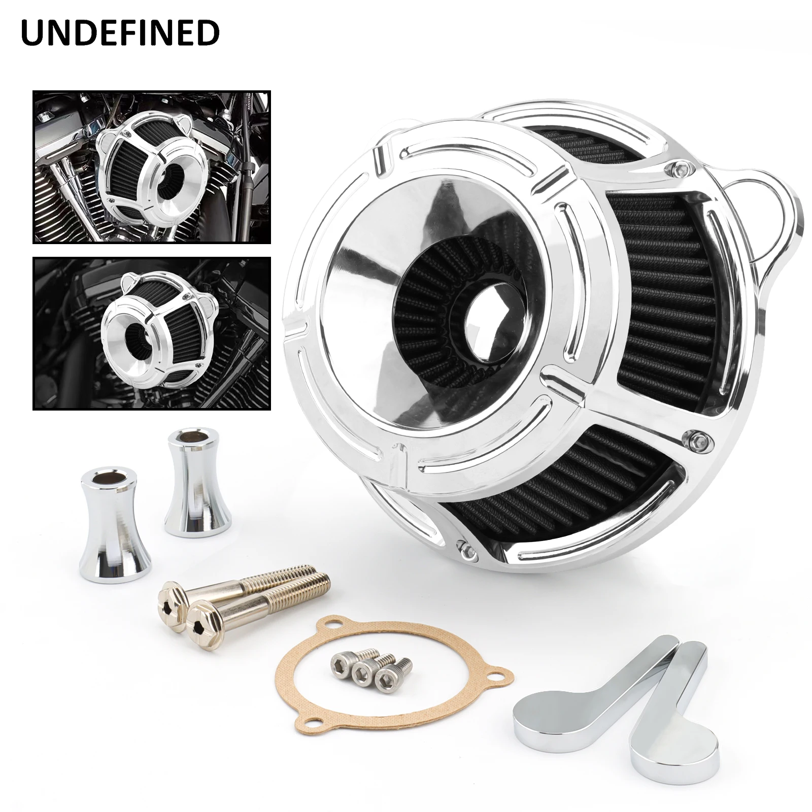 

Motorcycle Air Cleaner Intake Filter System For Harley Dyna Street Bob FXDLS Softail Fat Boy Touring Road King Electra Glide