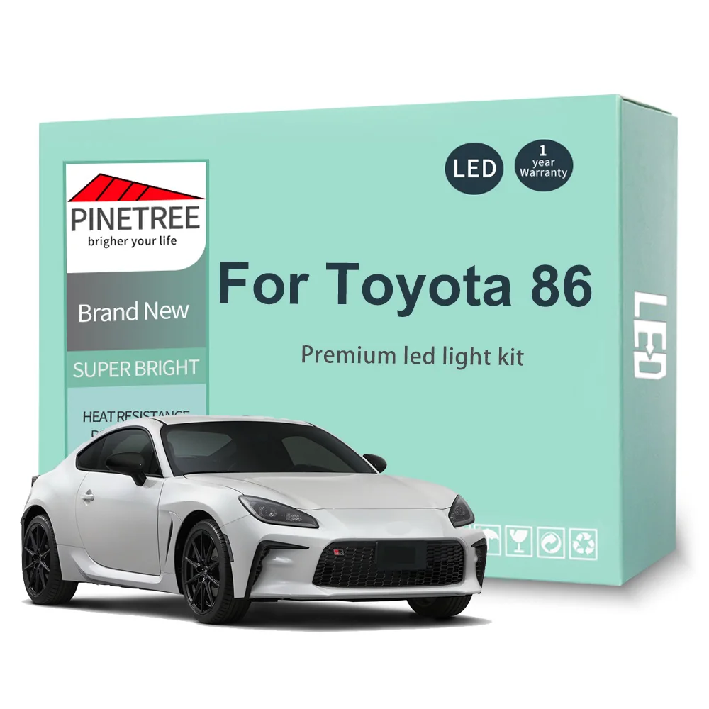 

Canbus Led Interior Light Kit For Toyota 86 GT86 GR86 2012-2018 2019 2020 2021 2022 2023 Map Dome Trunk Licnese Plate Light