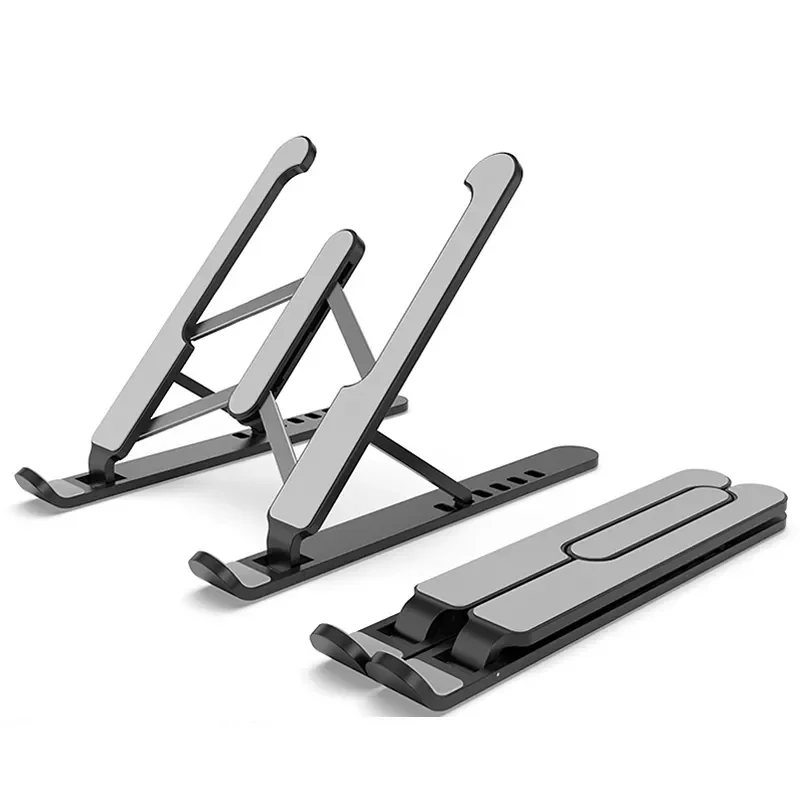 

Hot Ticket Portable Laptop Stand Foldable Notebook Stand For Macbook Pro PC Computer Laptop Holder Cooling Pad Bracket Riser