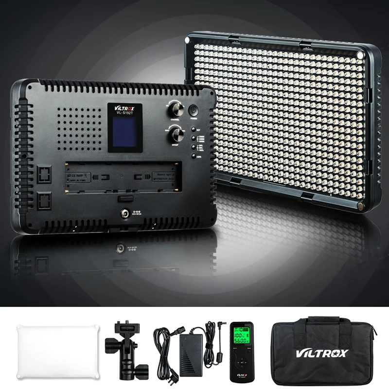 

Viltrox VL-D640T 3300-5600K 50W Ultra-thin 2.4G Portable Remote Control LED Video Light CR95+ Bi-color Dimmable Fill Lighting