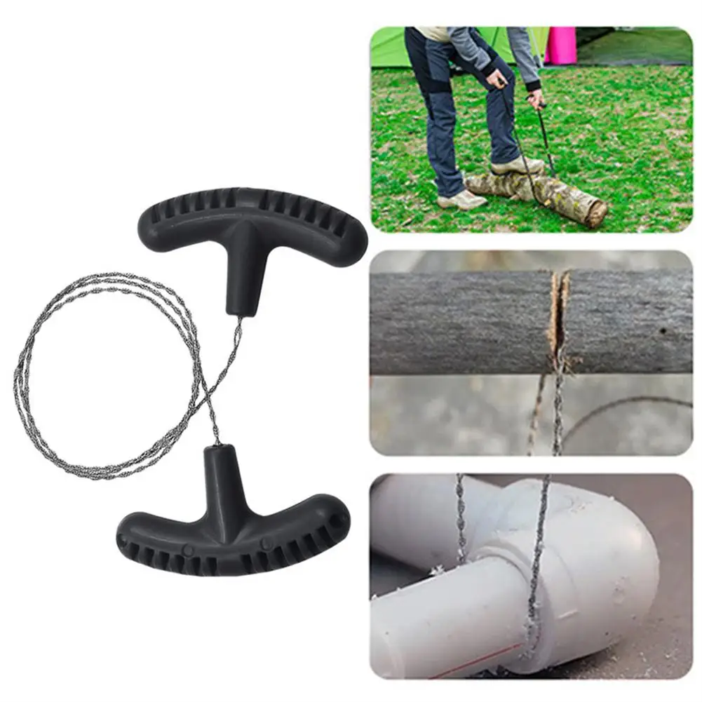 

NEW Hand Pulled Steel Wire Saw Scroll Rope Multipurpose Mini Pocket Emergency Hand Chain For Outdoor Camping