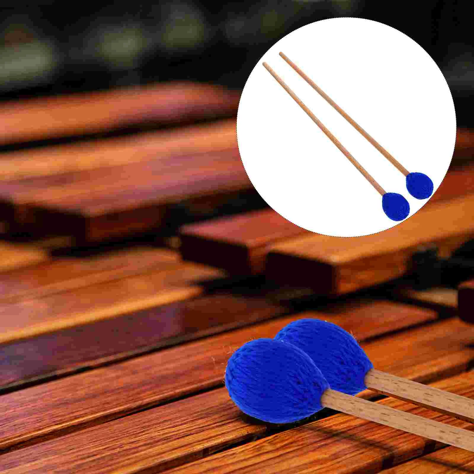 

Yarn Mallet Marimba Maple Handle Instrument Drum Stick Bass Head Gadget Drumstick Percussion timbales
