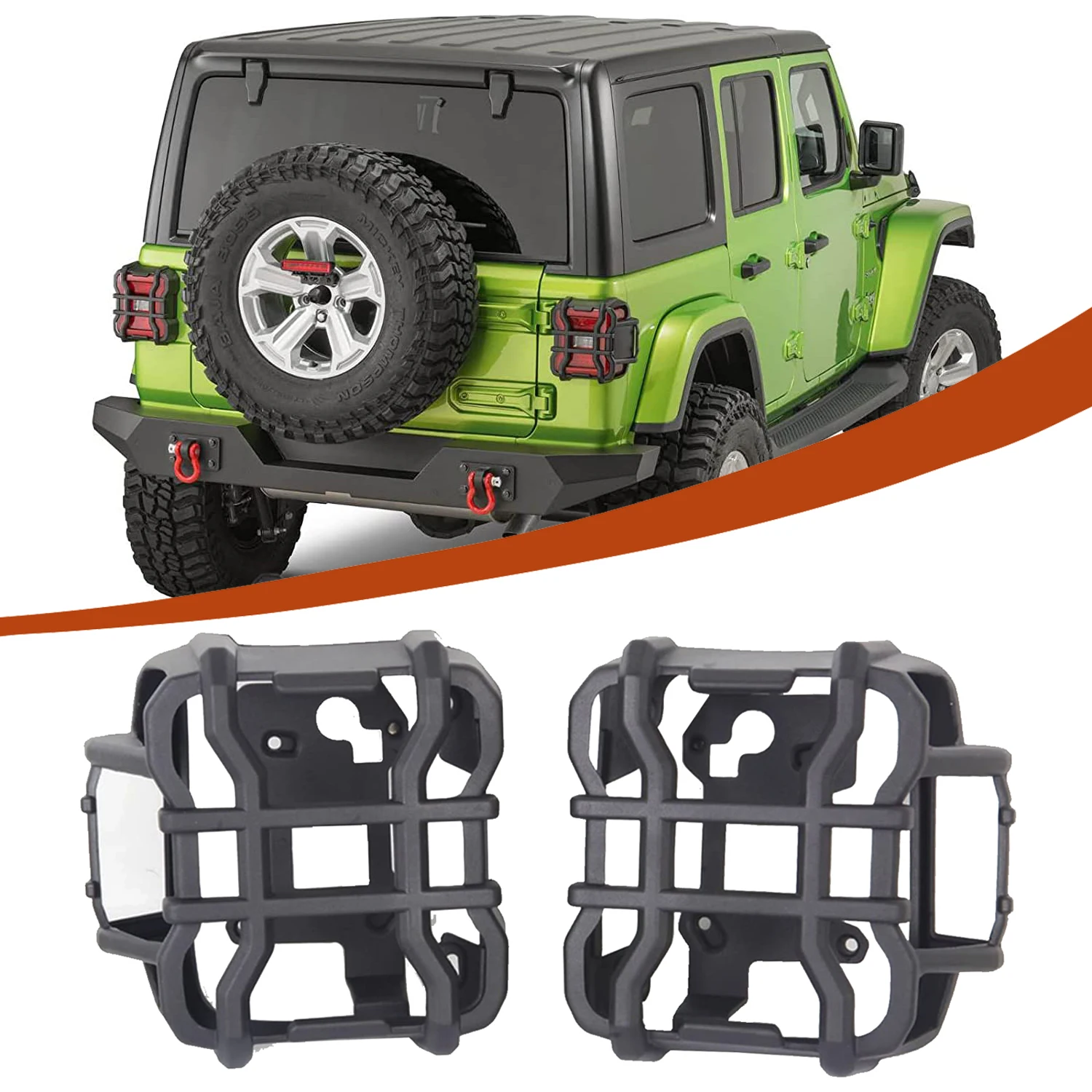 

Металлическая Задняя фонарь для Jeep Wragler JL 2018 + Задняя Тормозная лампа