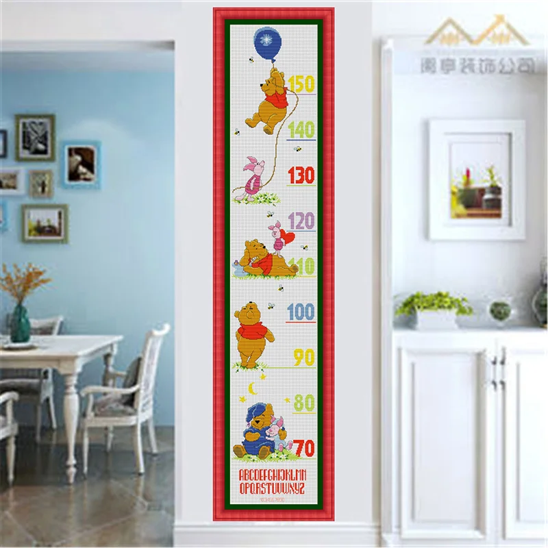 

Таблица с таблицей высоты SG049 со шкалой длины, Детский комплект для вышивки крестиком посылка для вышивки крестиком, подарок вашему ребенку