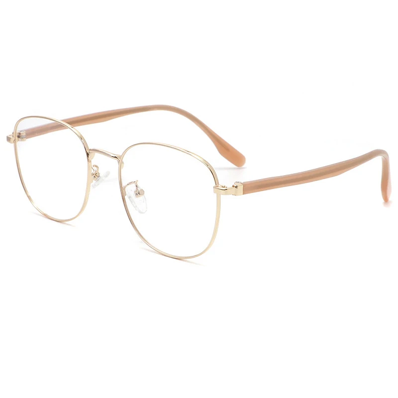 

Retro round glasses full rim eyewear myopia women men literary optical frame alloy metal eyeglasses anti blue light spectacles