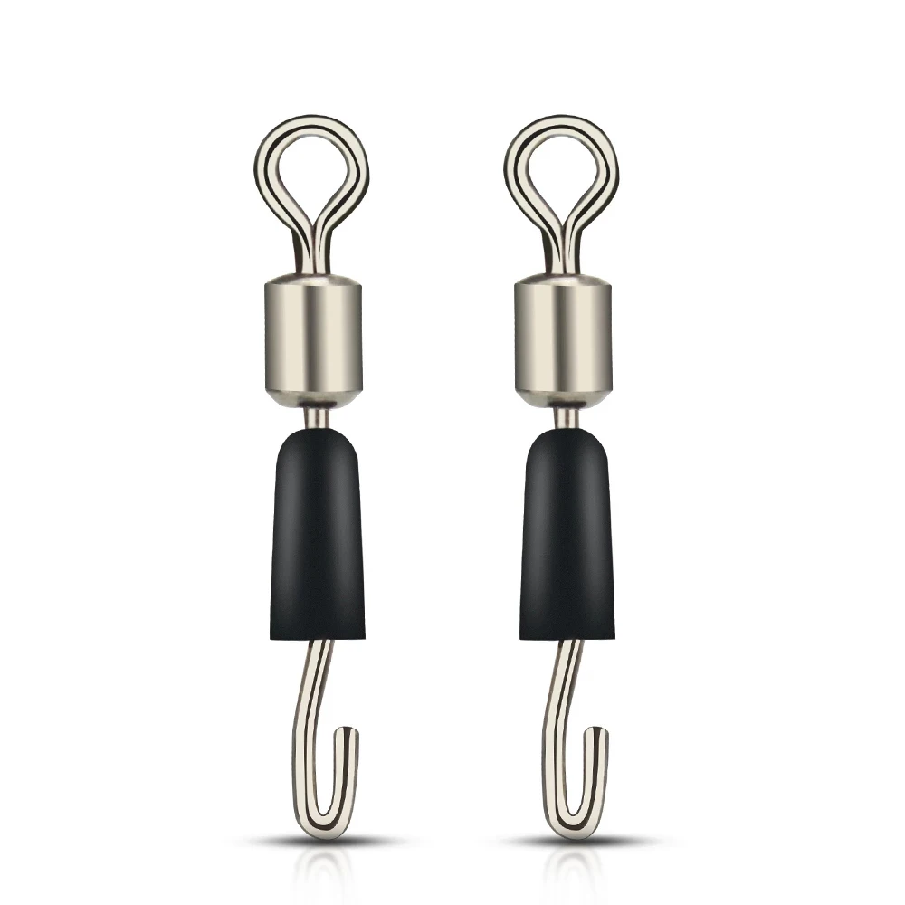 30/50 шт./лот рыболовные вертлюжки леска быстрое звено рыболовный крючок твердые