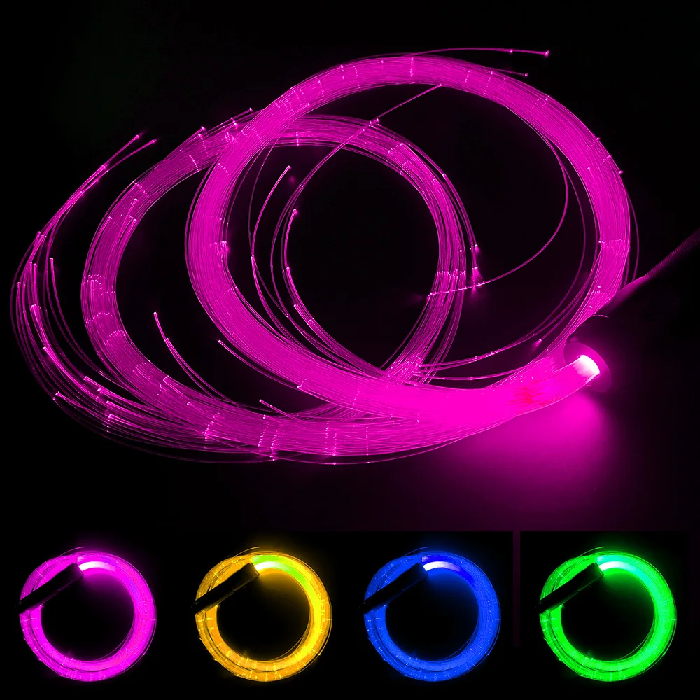 

Super Bright For Bar Dance Festival LED Fiber Optic Whip Light Up Rave Toy Dancing Party Props 360° Swivel Colorful 70 Inch