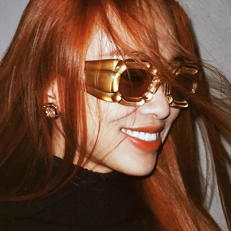 Очки солнцезащитные в стиле стимпанк для мужчин и женщин шикарные брендовые