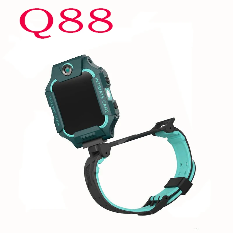 

Original Q88 intelligent children watch front rear dual cameras 360 ° rotating trial design calls for real-time positioning watc
