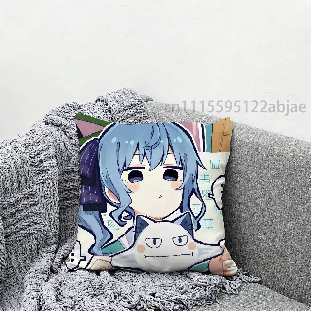 Фото Наволочка S-Suisei Hoshimachi Hololive 40x40 см, декоративная, для подушки на стул, чехол для подушки своими руками. №5