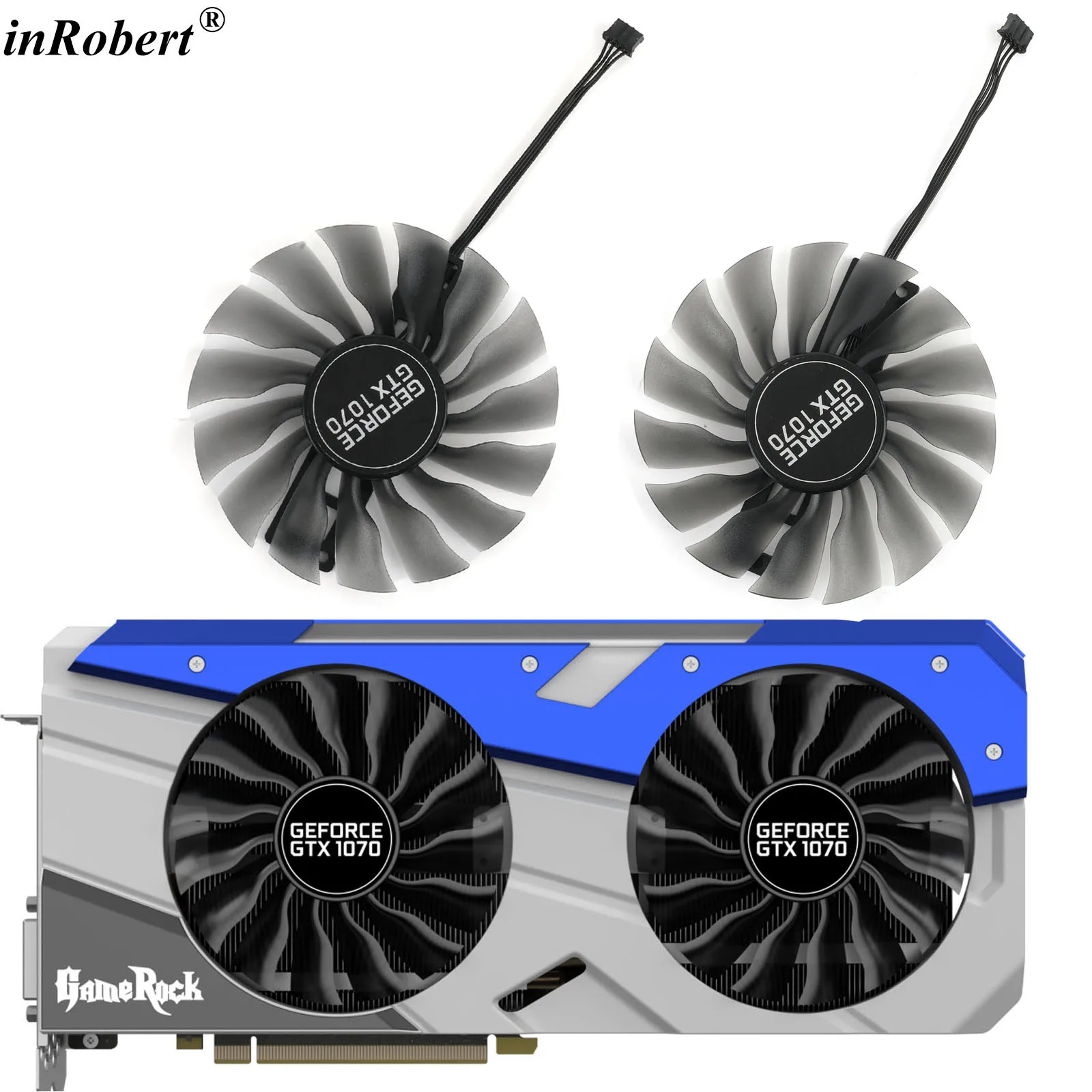 Охладитель графической карты для Palit GTX 1070 GameRock 95 мм GAA8S2U 0.45A GTX1070 замена