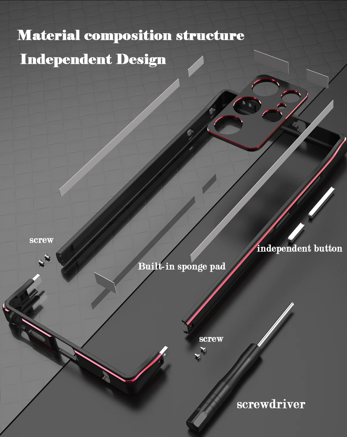 Luxury Double Patchwork Color Aluminum Bumper For Samsung Galaxy S22 S23 Ultra Note 20 Ultra Metal Camera Protection Cover Coque