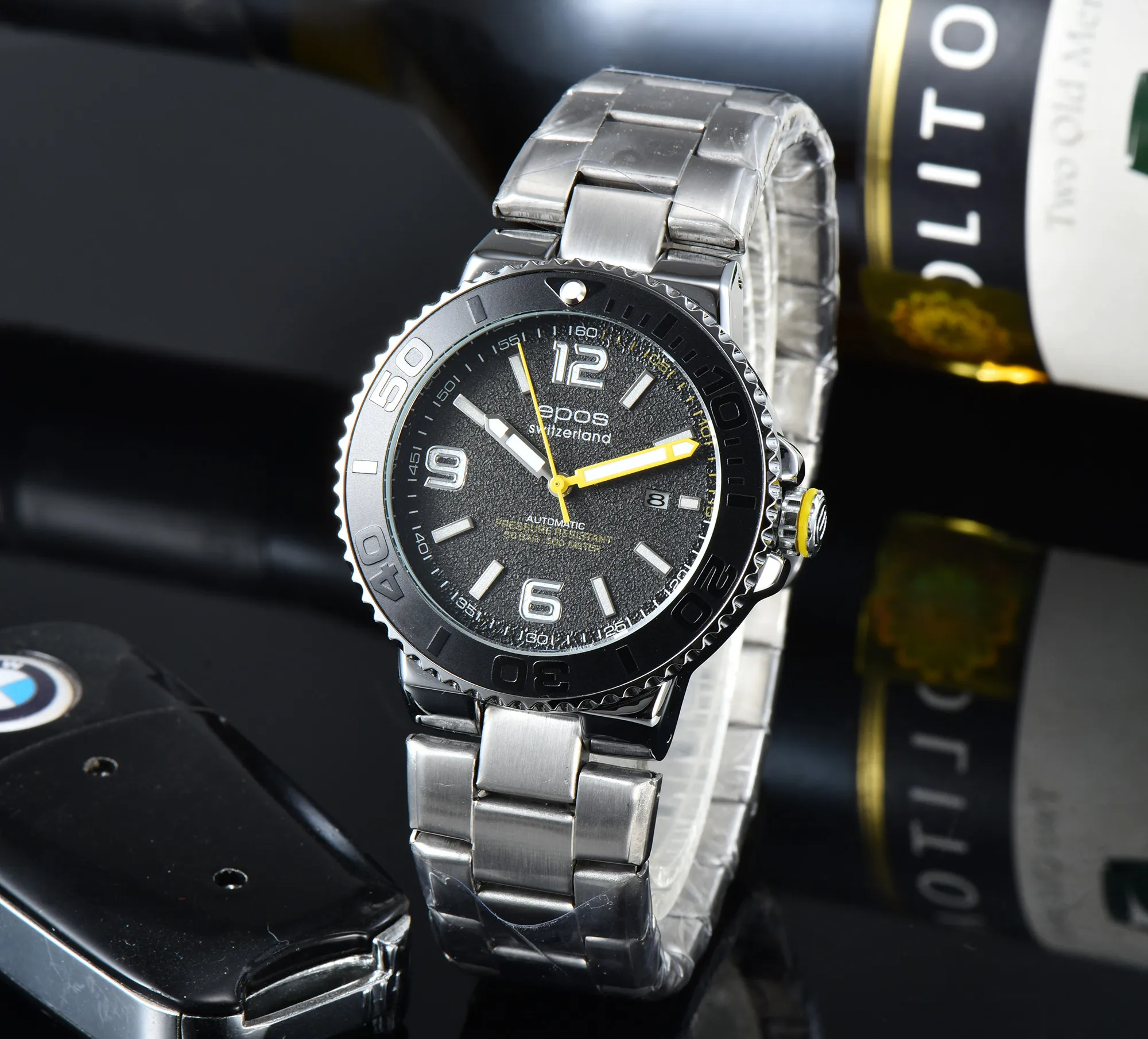 

2022 New ABS Men's Multifunctional Quartz Movement Waterproof High-Quality Formal Watch