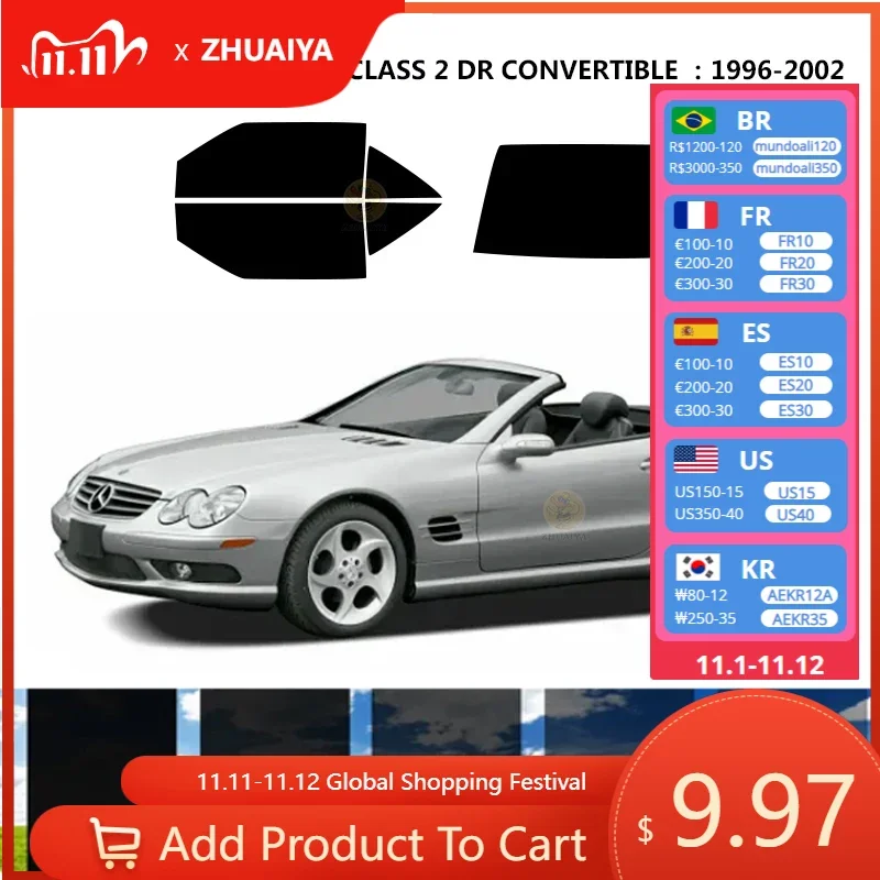

Нанокерамическая Автомобильная УФ-пленка Precut 1996-2002 для окон