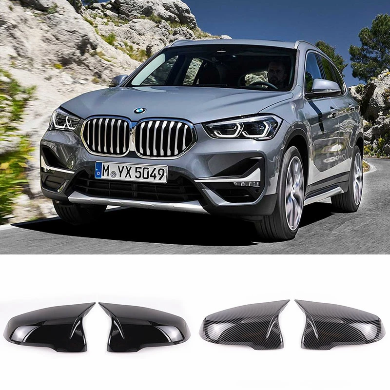 

2pcs Black facelifted modified For BMW X1 F48 X2 F39 Z4 G29 2 GT F45 F46 1 series F40 F52 Carbon Fiber Pattern Mirror Cover caps