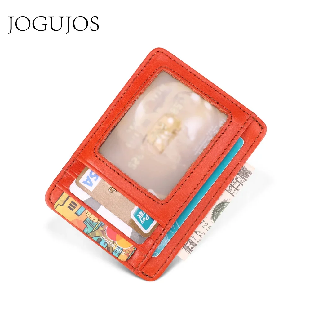 

Women Fashion Multi-Card Genuine Cowhide Leather Coin Purse Position Wallet Pouch Female Business Credit Card Holder