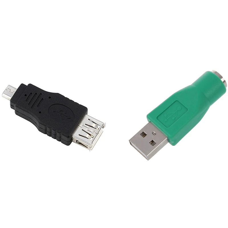 

Адаптер Micro-USB (папа)-USB (мама)-«папа» (папа) и переходник PS/2 (мама)-USB (папа) для клавиатуры, мыши (мыши)-1 шт.