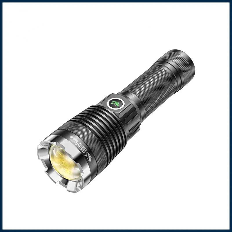 

HMTX Outdoor Super Glare Flashlight, USB Rechargeable Waterproof Zoom Flashlight For Camping Mountaineering Riding