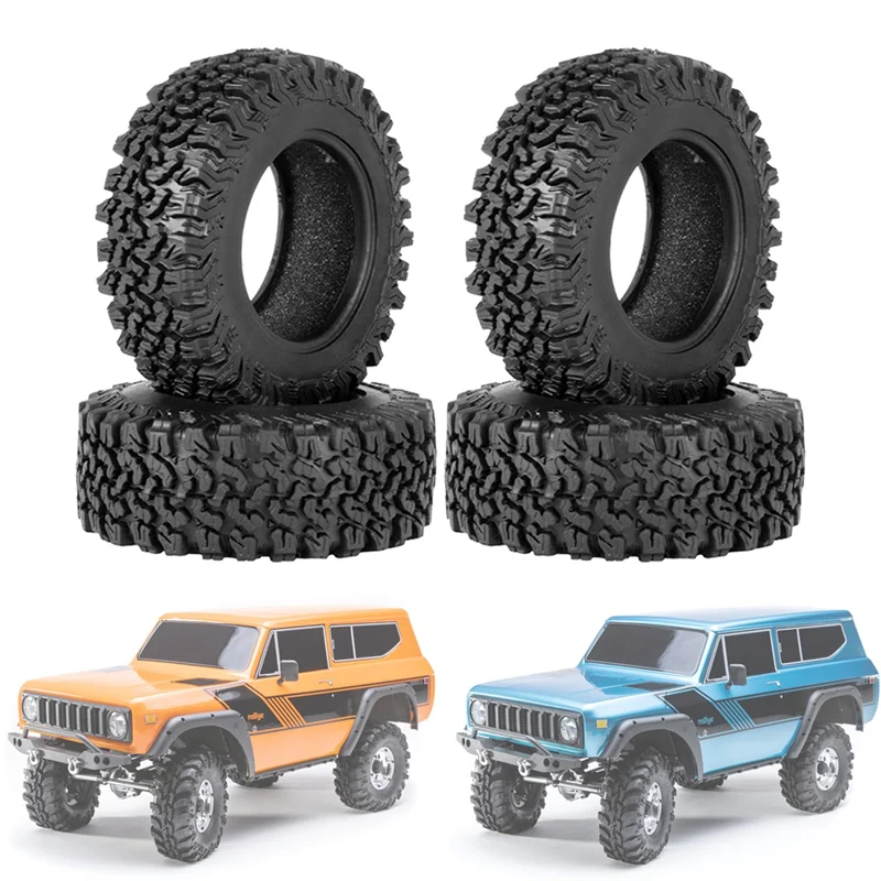 4 шт. 90 мм 1 9 резиновые шины для 1/10 RC Crawler Car Traxxas TRX4 RC4WD D90 Axial SCX10 II III Redcat MST