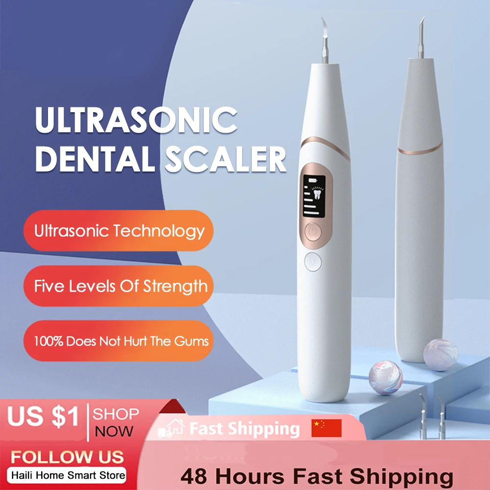 

Electric Ultrasonic Dental Scaler Teeth Teeth Whitening CleanTools Calculus Stain Remover Cleaner limpiador stone teeth device