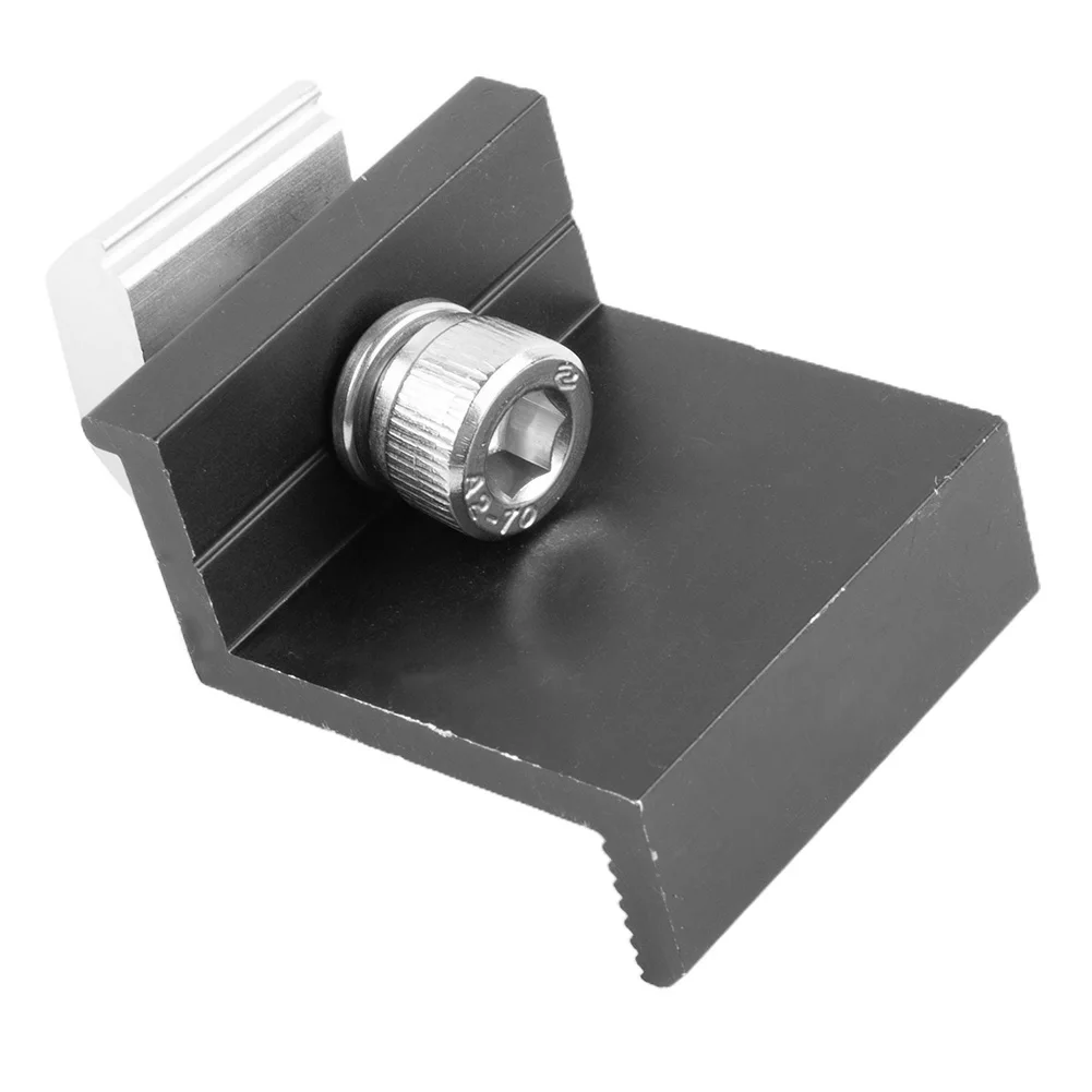 Зажим для поддержки солнечной панели аксессуары из алюминиевого сплава черный