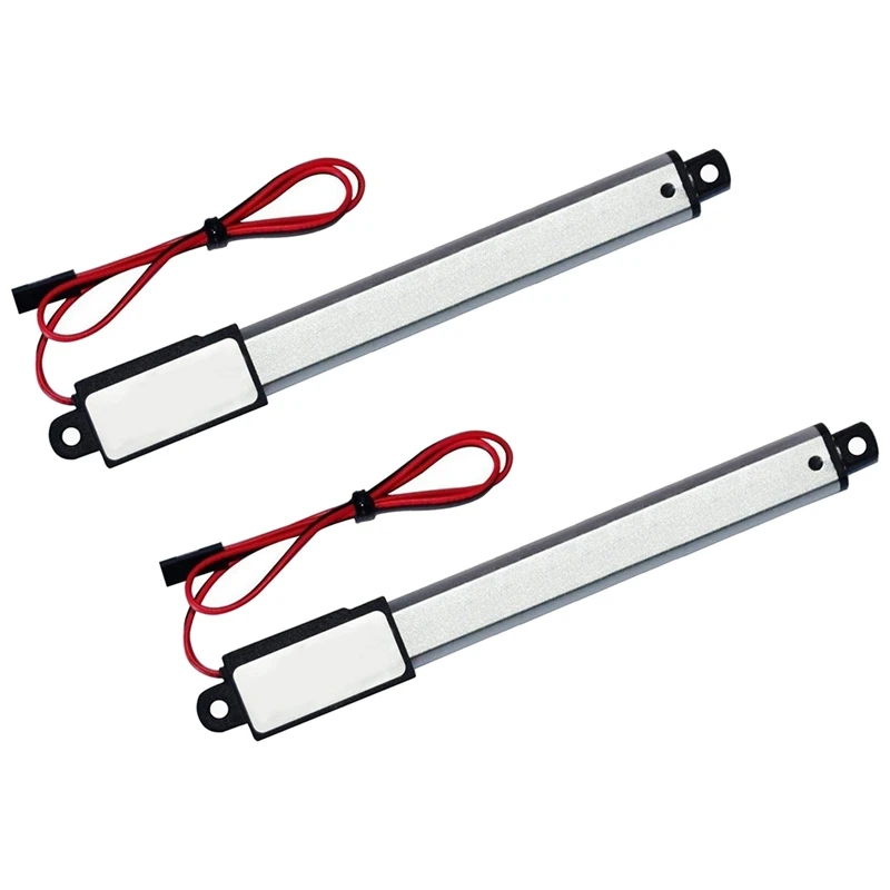 2X DC 12V Waterproof IP54 Mini Linear Actuator 100 Mm Stroke Electric Linear Motor Window Opener 30 Mm/S Speed