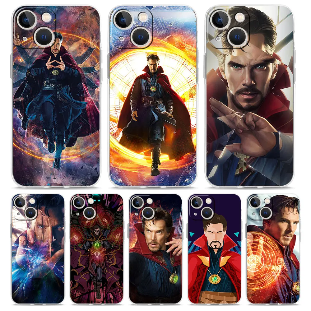 

Disney Doctor Strange Phone Case For iPhone 14 13 11 12 Pro Max X XR XS 7 8 Plus SE Transparent Soft Silicone Cover TPU Fundas