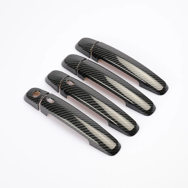 

Для Suzuki Swift 2005-2017 хромированная накладка на дверную ручку автомобиля из углеродного волокна, наклейка, аксессуары для стайлинга