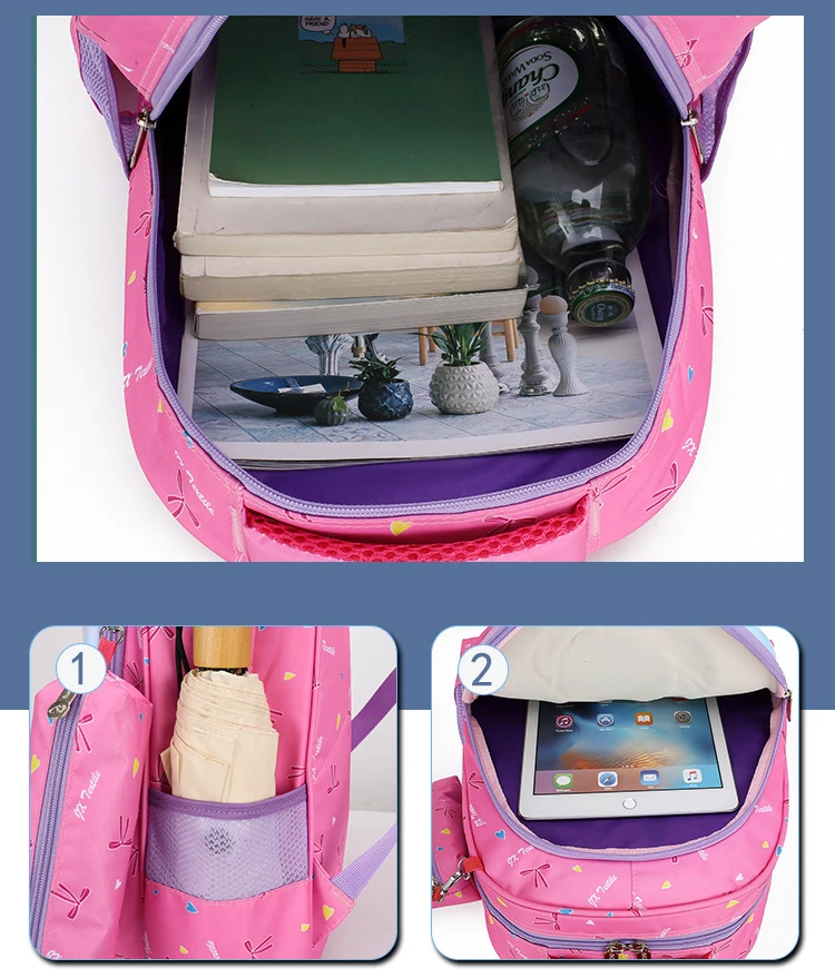 Cute Unicorn Children Large Backpack 2022 New Dinosaur Cartoon Boys Girls Bags In Kindergarten Baby School Pen Bag Sac Licorne